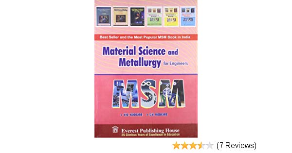 Vd kodgire material science metallurgy pdf free download books